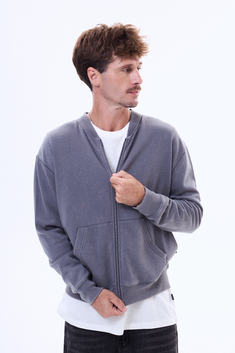 Campera de felpa Valladolid Gris oscuro