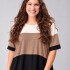 Remera Reina Crudo/choco/negra