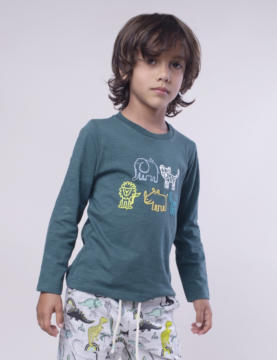 Remera Animals - Verde 