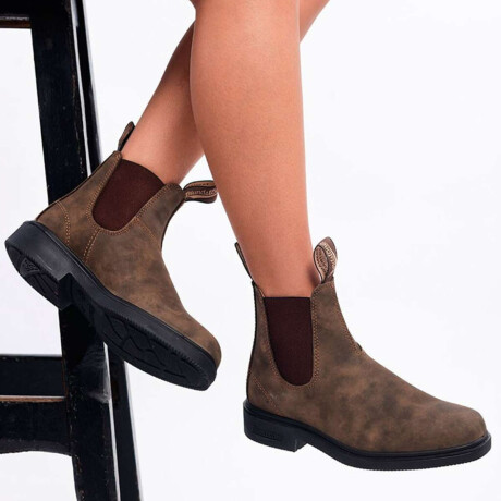 Botas Blundstone Elastic Side V Cut Rustic Brown