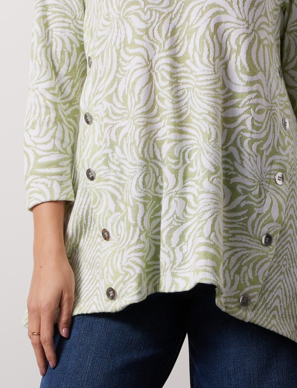 Blusa Botones VERDE/MULTI