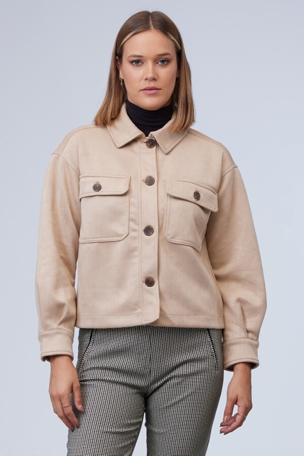 Chaqueta Suede TOSTADO