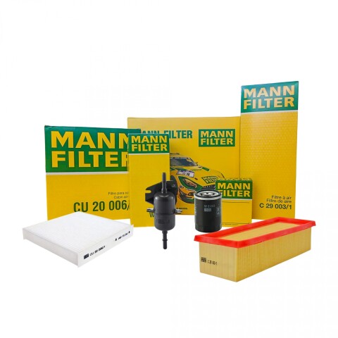 Kit Filtros Mann Fiat Motor Evo 1.4 Uno/Fiorino/Palio/Strada/Siena 85cv Kit Filtros Mann Fiat Motor Evo 1.4 Uno/Fiorino/Palio/Strada/Siena 85cv