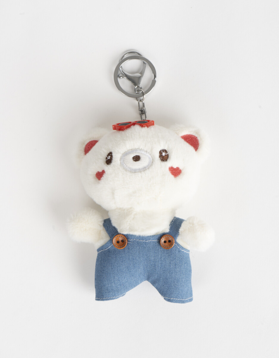 Llavero Y Charm De Peluche De Osito 