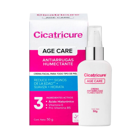 Crema Cicatricure Agecare Antiarrugas Humectante 50 Gr