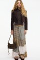CHAQUETA CON CAMIS Marron
