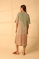 VESTIDO PAMALI Beige Y Verd
