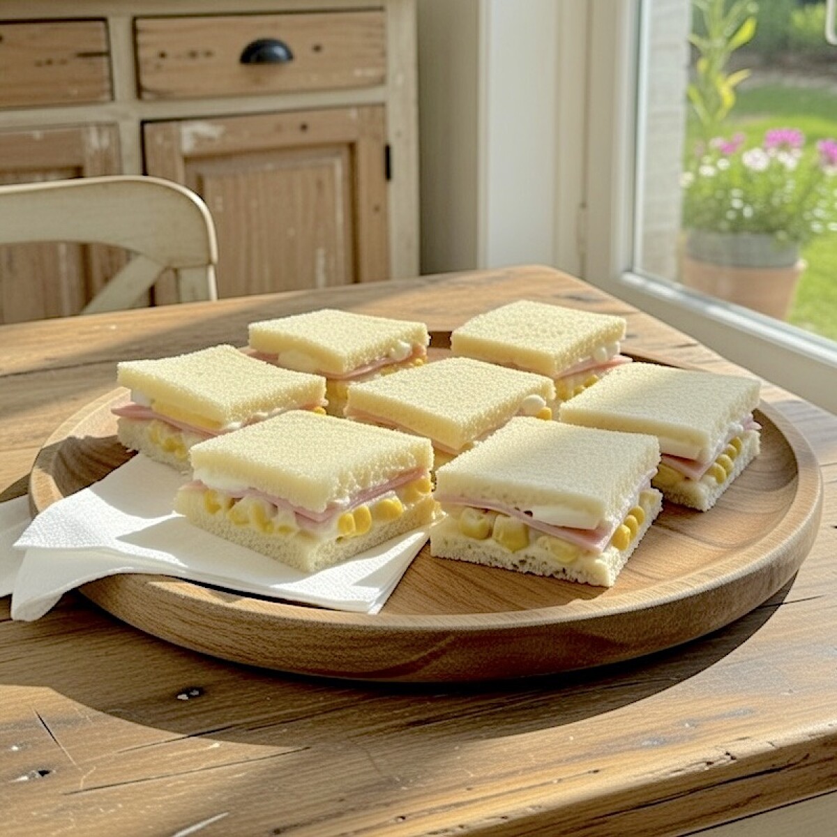 6 Sándwiches de Jamón y Choclo 