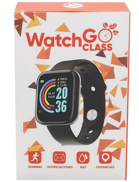 Reloj inteligente smartwatch Goldtech Watchgo Class resistente al agua Negro