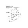 Campana decorativa de pared Bosch DWK85DK60 Negro Campana decorativa de pared Bosch DWK85DK60 Negro