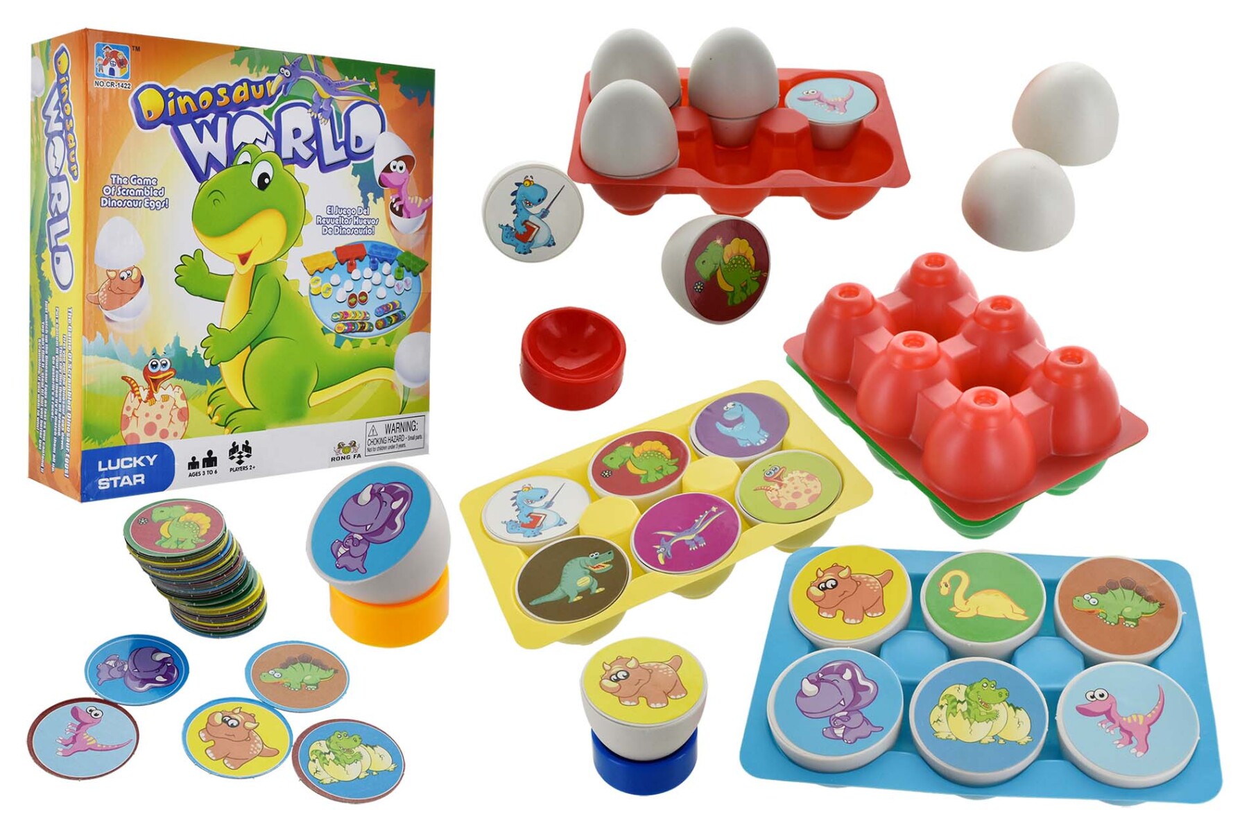 JUEGO DE MESA HUEVO REVUELTO DE DINOSAURIO 1152-1422 