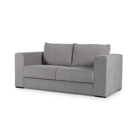 Sofá Olimpus - Microfibra - 2 cuerpos Kruger 06-155 (Ceniza)