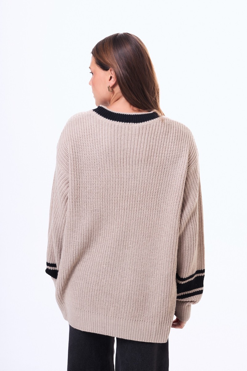 Buzo Tejido Jardín Beige