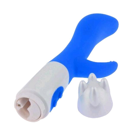 Vibrador Con Doble Estímulo Petite Piper Desing Celeste