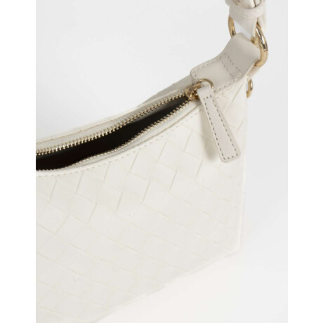 Bandolera Trenzada Con Charm Blanco Crudo