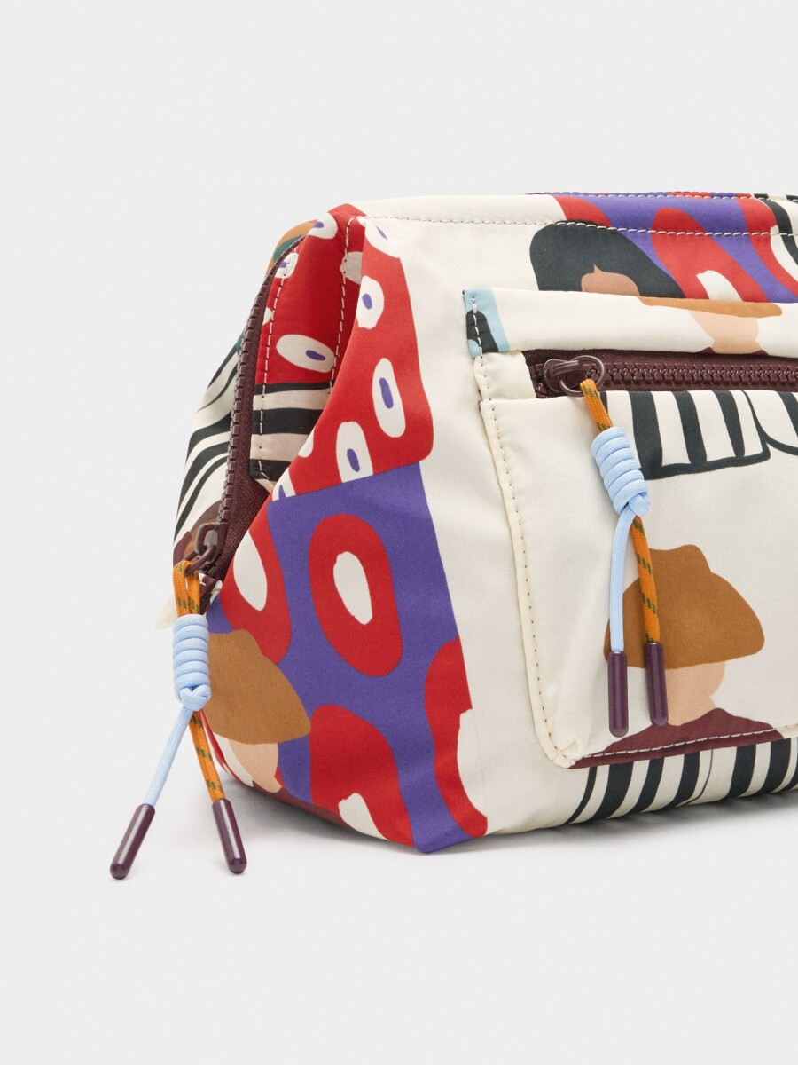 Neceser Estampado De Nylon multicolor