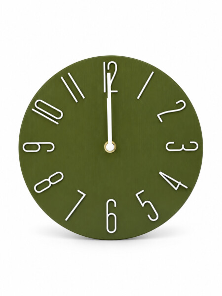 RELOJ DE PARED CHATO 3D VERDE