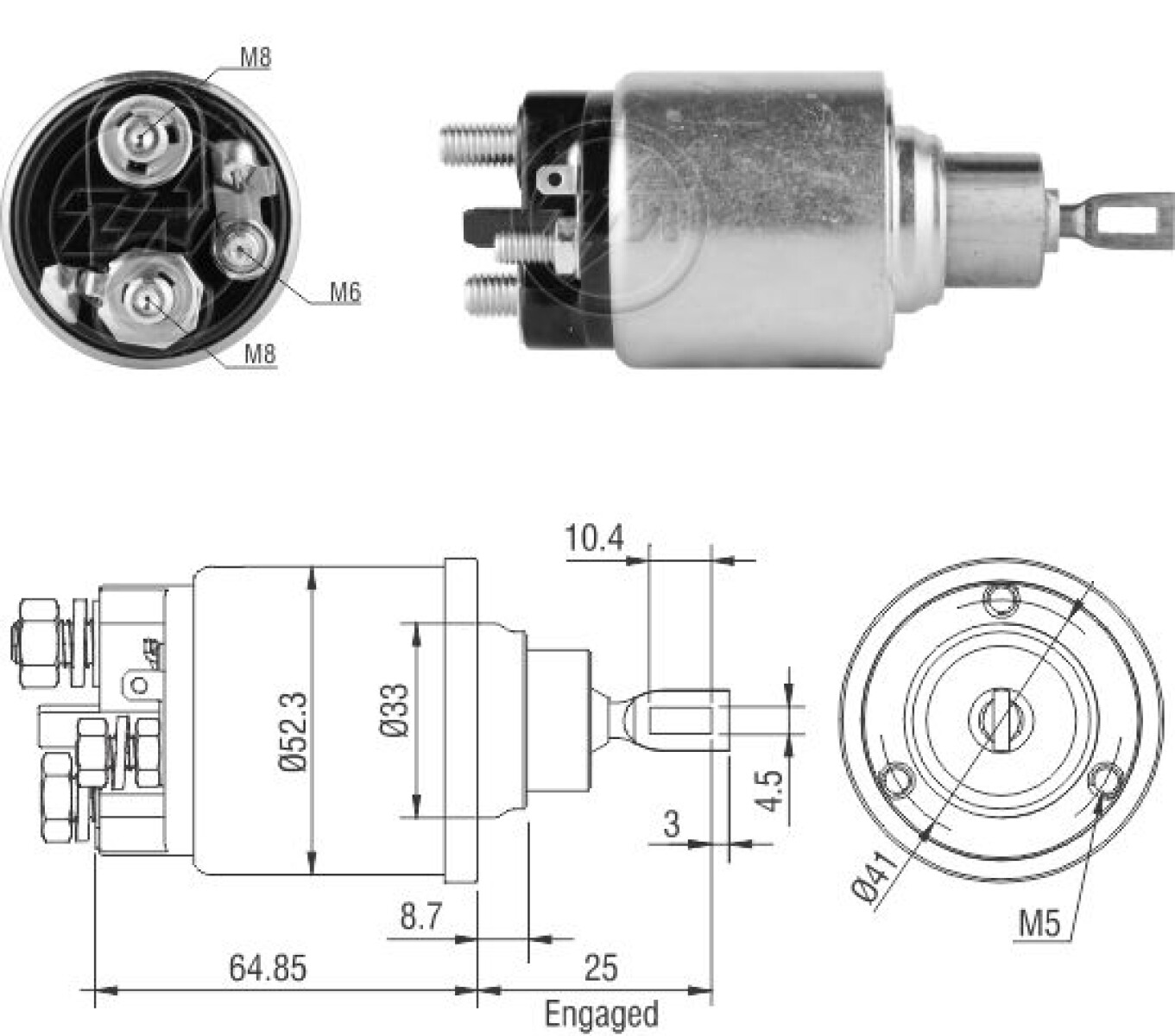 AUTOMATICO DE ARRANQUE FIAT STILO ASTRA CORSA VECTRA BOSCH ZM 