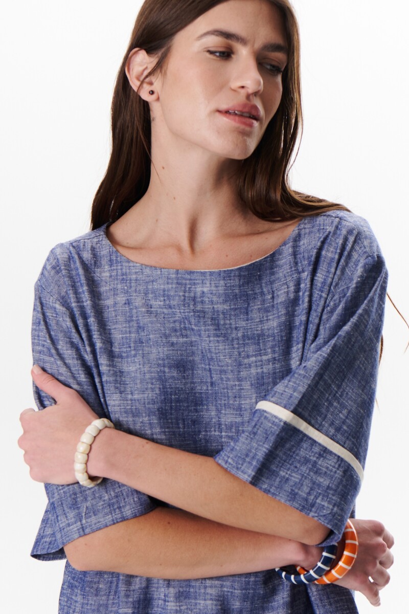 BLUSA MELANIE AZUL