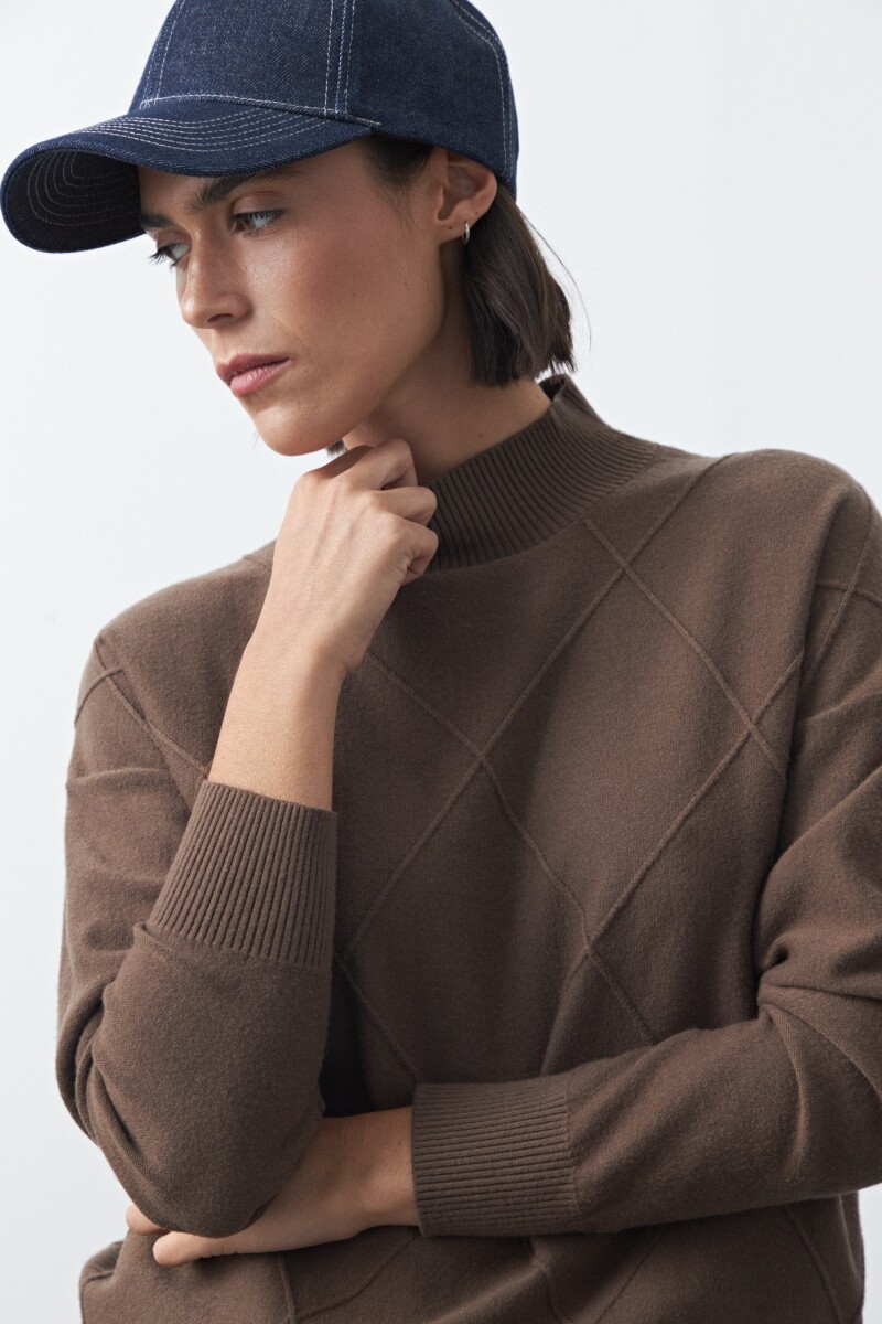 POLERA JAVAIOLA Marrón oscuro