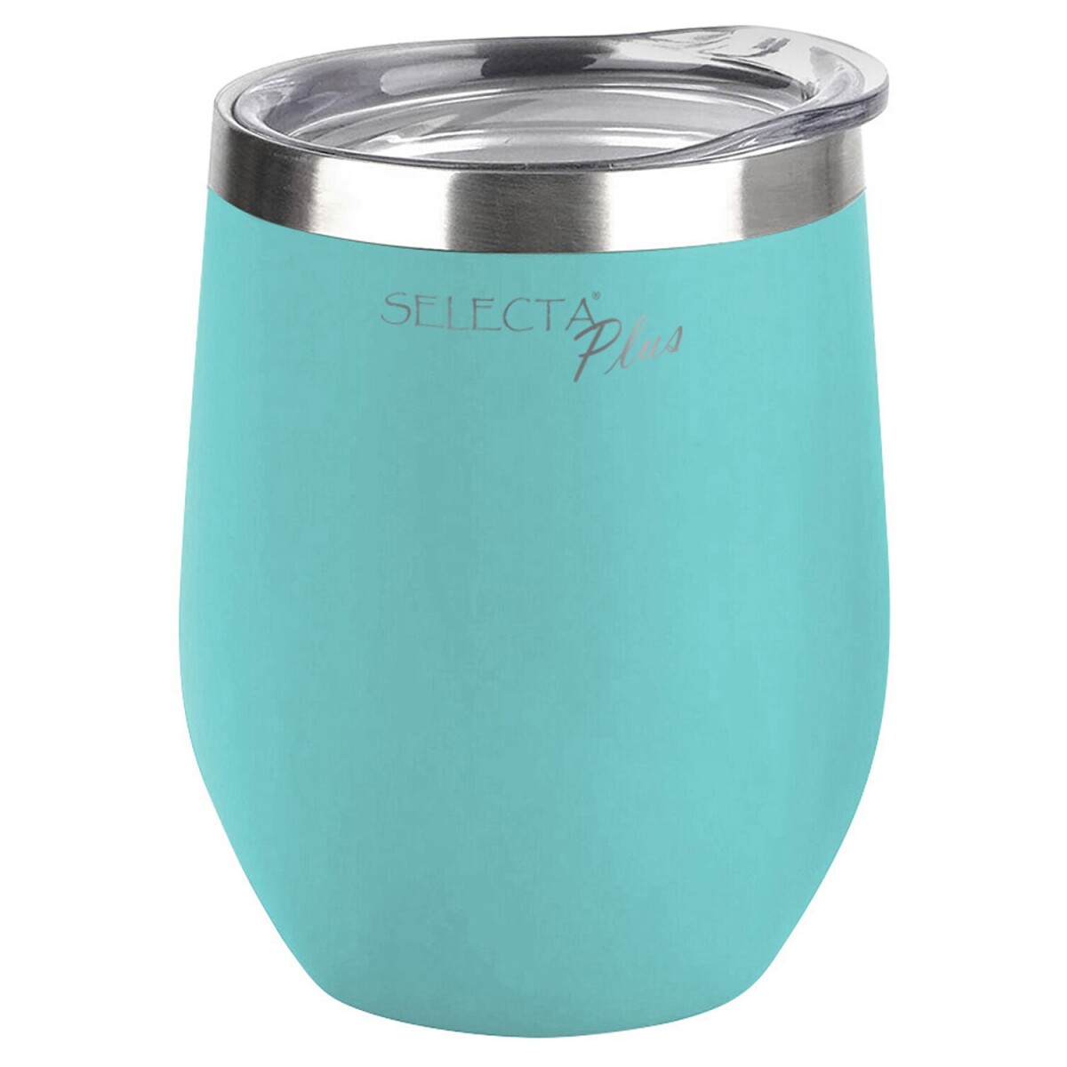 Vaso/Mate térmico Selecta con tapa en acero inoxidable 350ml - Turquesa 