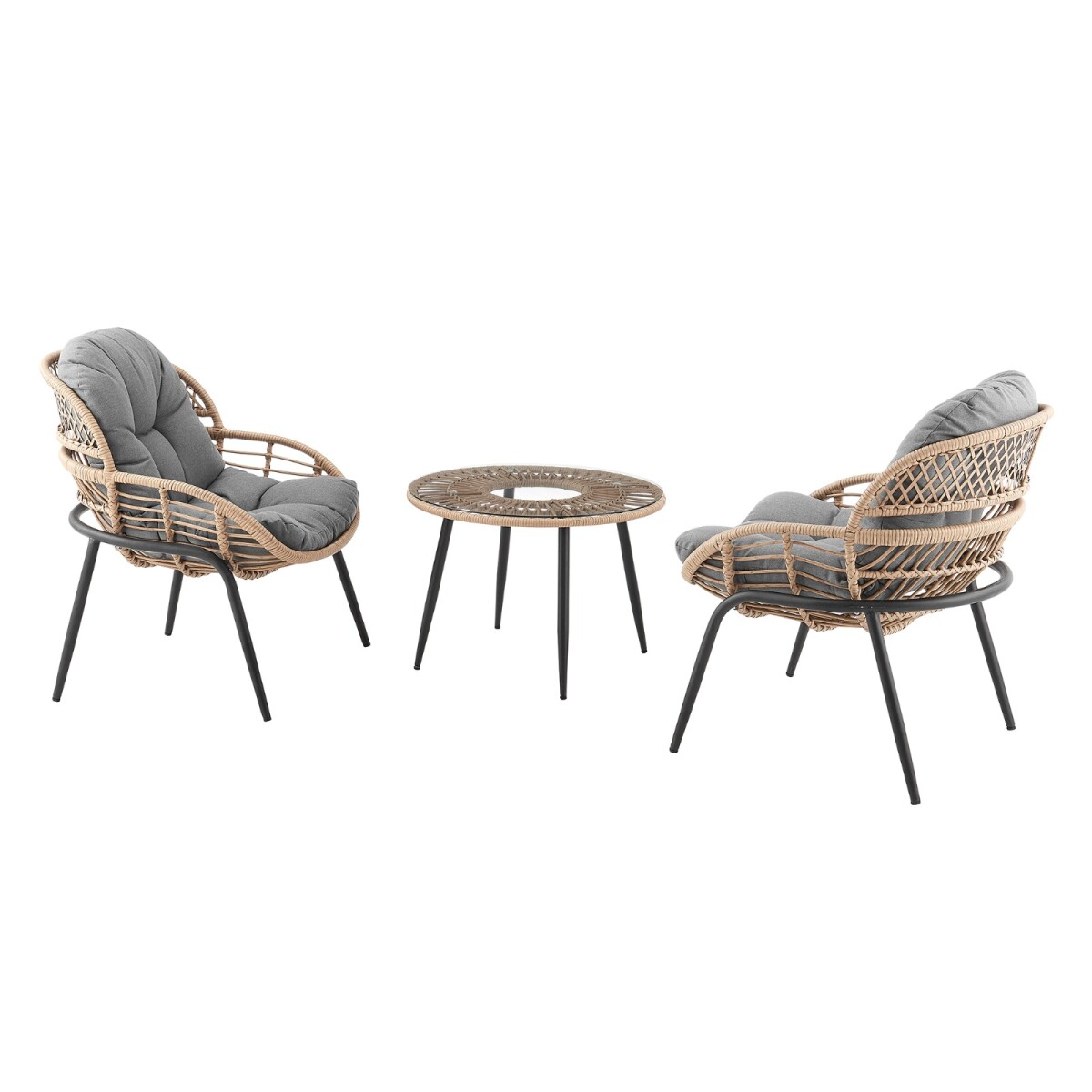 Juego De Jardin Montreal (Gris) 