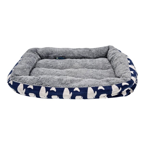 Cuna Cama Cucha Mascota Perro Gato Rectangular 50 X 37 Variante Ballenas