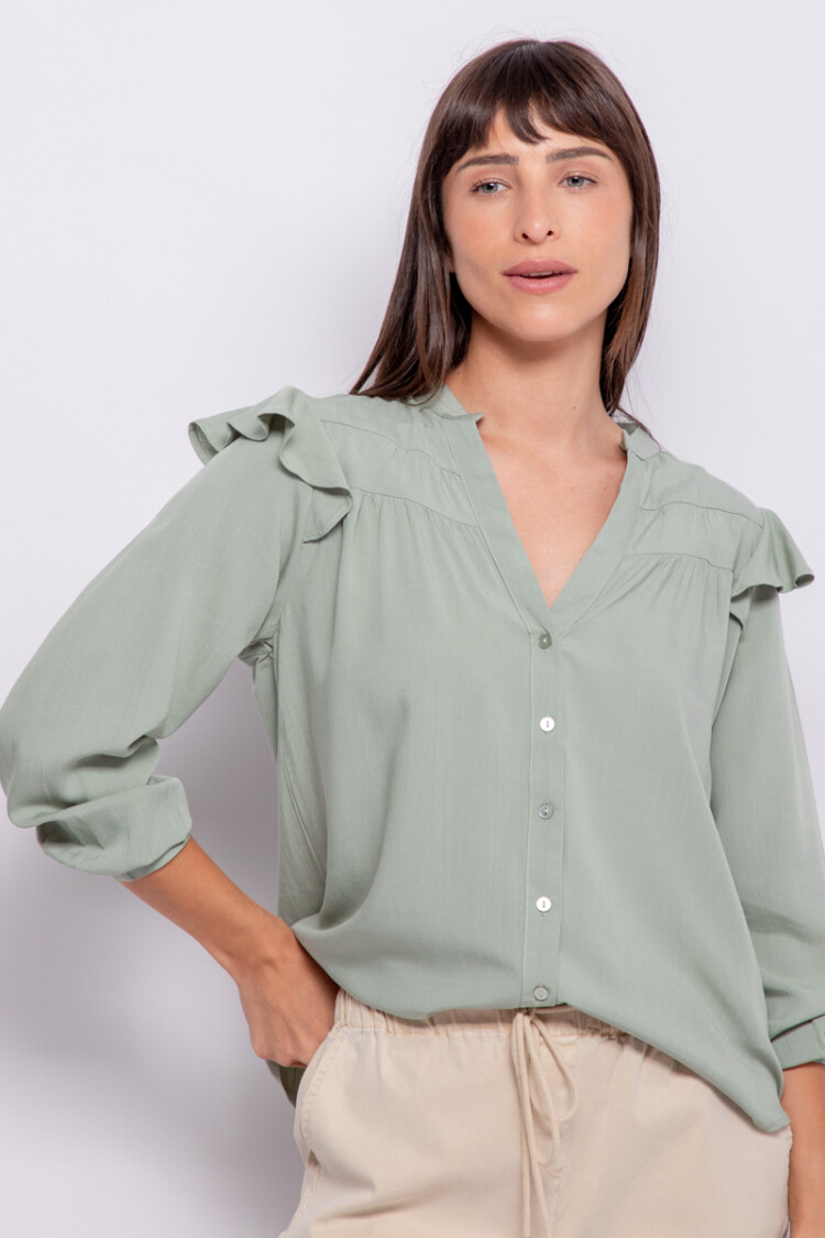 CAMISA BENTON Verde Monte