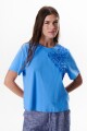 REMERA BLOOM AZUL