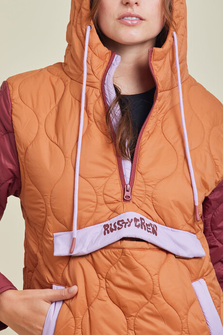 CAMPERA NYLON GLORA RUSTY Naranja