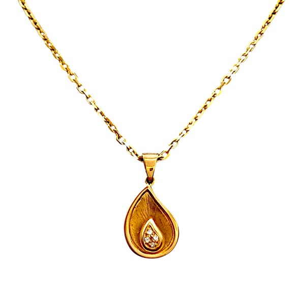 Dije Vintage-Oro bajo-Piedra Zirconia-CP8527 conpiedra