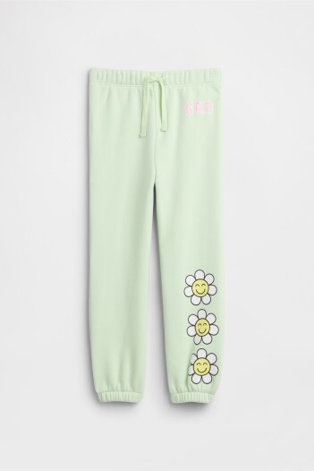 Pantalón Deportivo Logo Gap Toddler Niña Pod Green