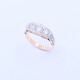 Anillo oro 18k 2 tonos con brillantes y diamantes. Anillo oro 18k 2 tonos con brillantes y diamantes.