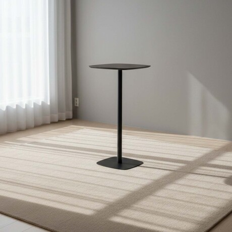 MESA BAR MDF-Y-METAL NEGRO AZABACHE