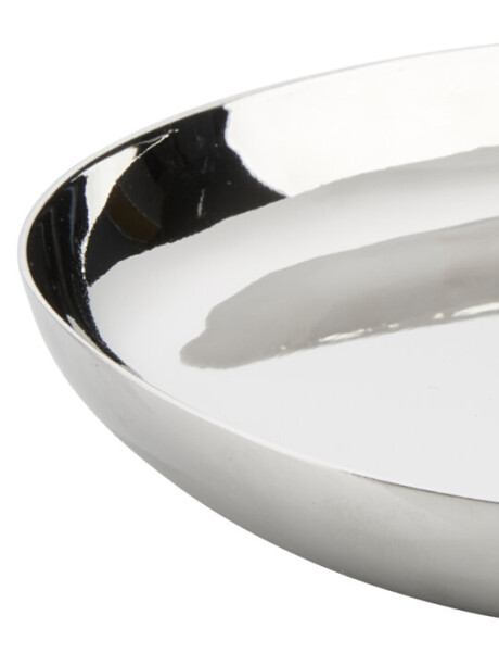 Bandeja decorativa THYGE Ø13cm cromo Bandeja decorativa THYGE Ø13cm cromo
