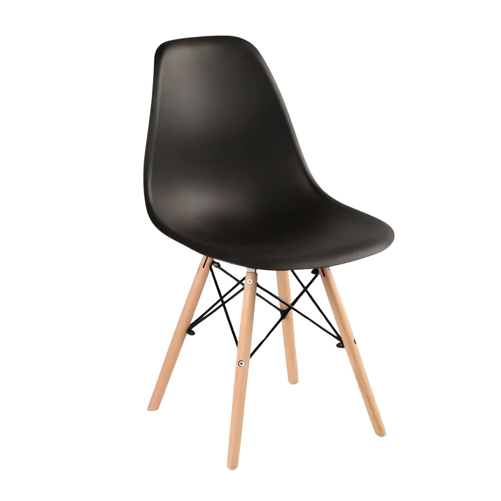 Silla de Comedor - Eames Negro
