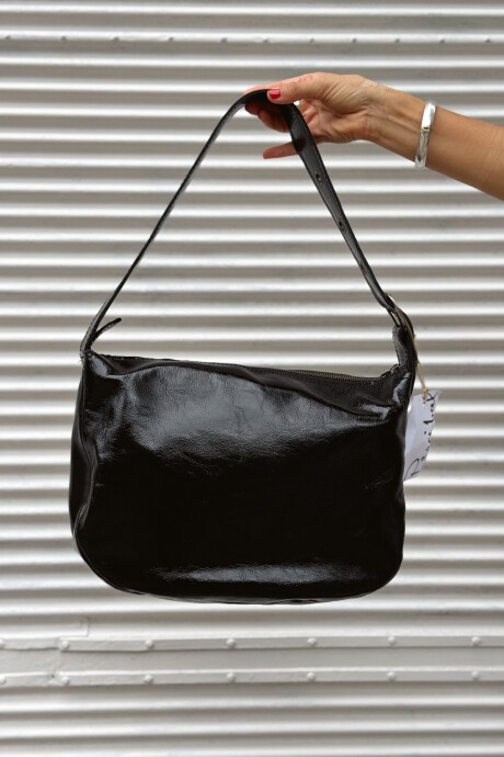 Bolso Moon Negro Charol