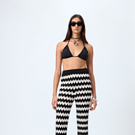 PANTALON AMBRA Negro/Crudo