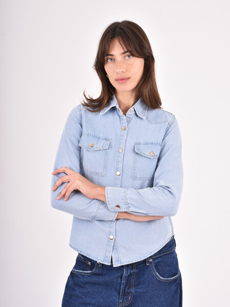 CAMISA ARTI CELESTE