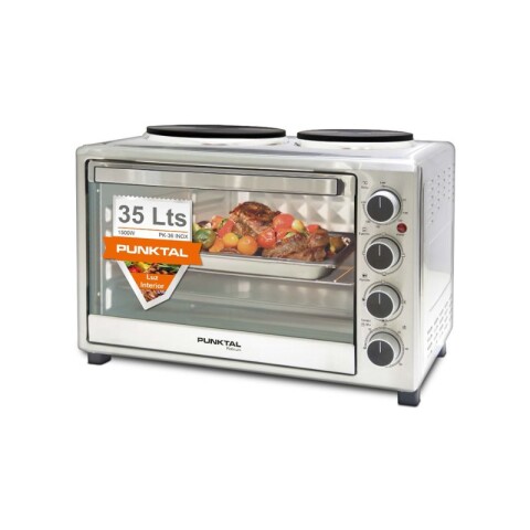 HORNITO ELÉCTRICO 35L CON 2 DISCOS PUNKTAL PK-36 Gris
