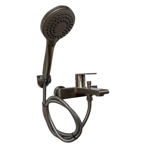 Grifería de ducha Monocomando exterior con Transferencia Loft Gris Satinado Grifería De Ducha Monocomando Exterior Con Transferencia Loft Gris Satinado