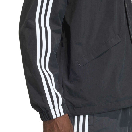 Abrigo 3 Stripes Coach De Hombre Negro