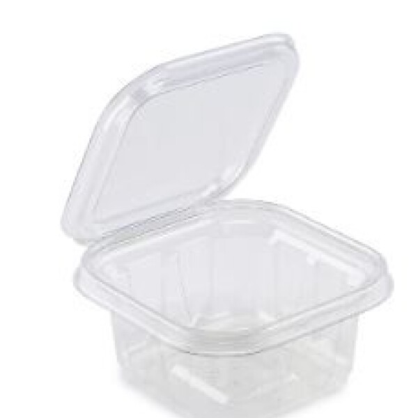POTE CUADRADO PET CON LACRE 300ML 14,5 x 13,5 x 4,8 cm TRANSPARENTE