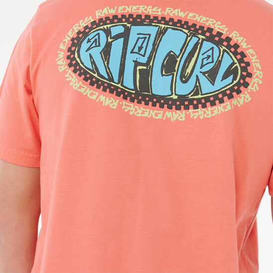Remera Rip Curl Raw Energy De Oval Rosado