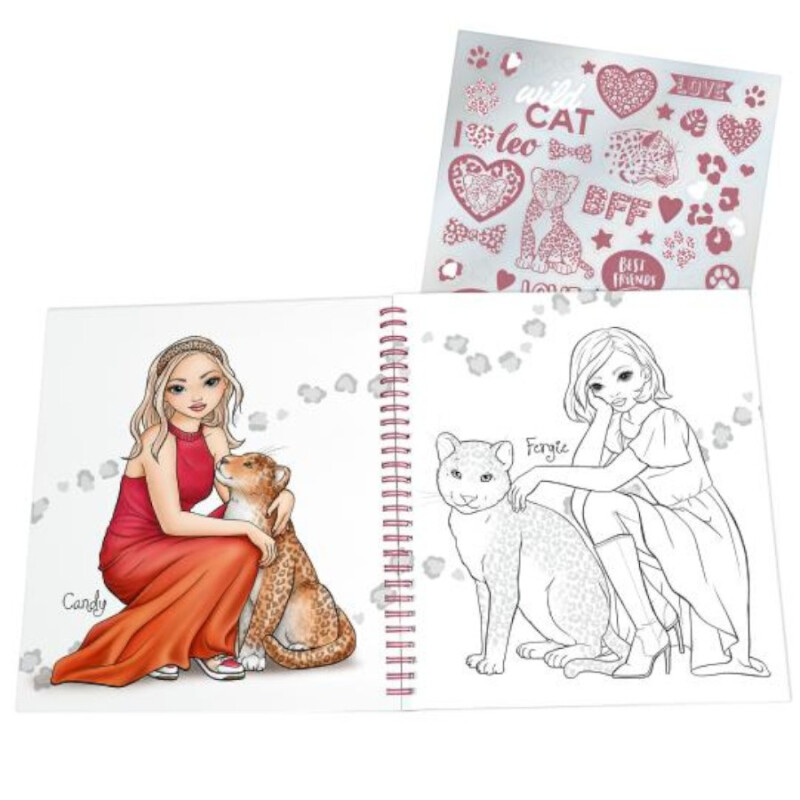 Libro para Colorear Felinos Top Model Libro para Colorear Felinos Top Model