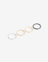 Sets Anillos Metal Sets Anillos, Acero - Combinacion Bicolor