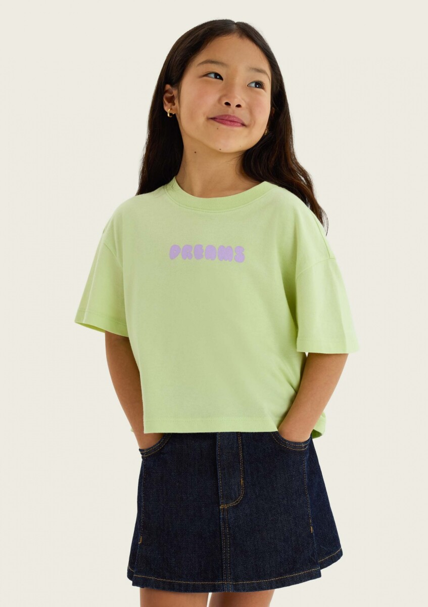 CAMISETA CON ESTAMPADO EN LA PARTE DELANTERA Y TRASERA - BLUSA MM FEM 