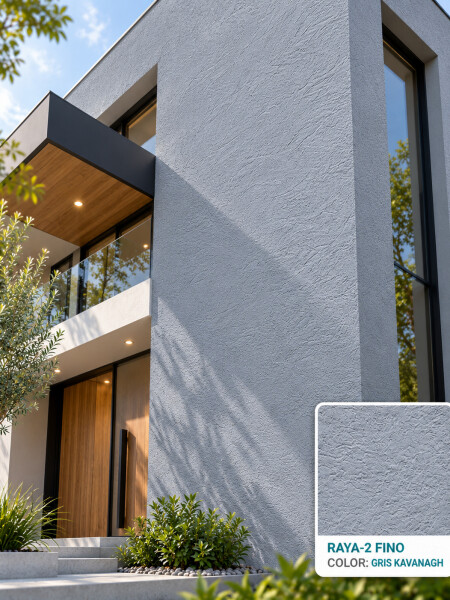 TEXTURA TARQUINI RAYA FINO GRIS KAVANAGH 25KG N/A