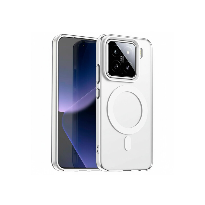 Protector rígido para Xiaomi 15 MagSafe color blanco mate Protector Rígido Para Xiaomi 15 Magsafe Color Blanco Mate