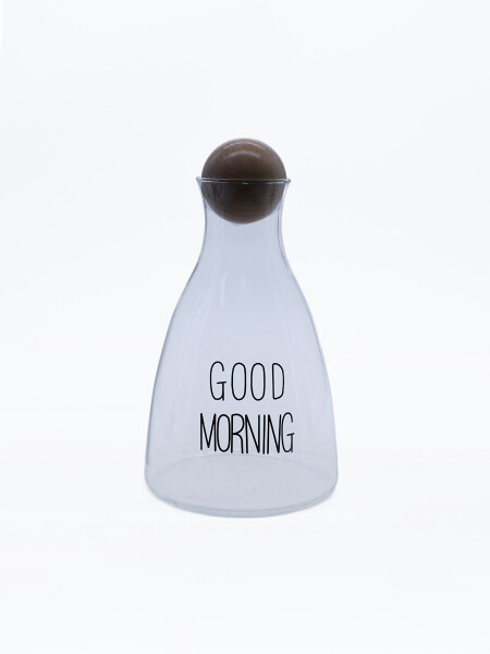 DECANTADOR GOOD MORNING CON TAPA TRANSPARENTE
